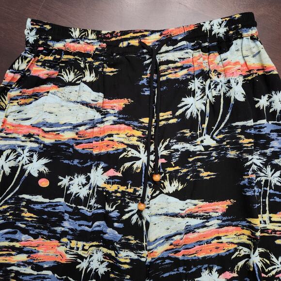 Free People Tropical Blue Lagoon Pants Size Small - Picture 3 of 6
